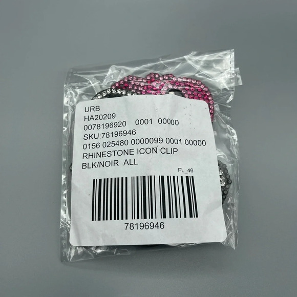 Urban Outfitters RHINESTONE ICON CLIP SET, NWT - Picture 5 of 5
